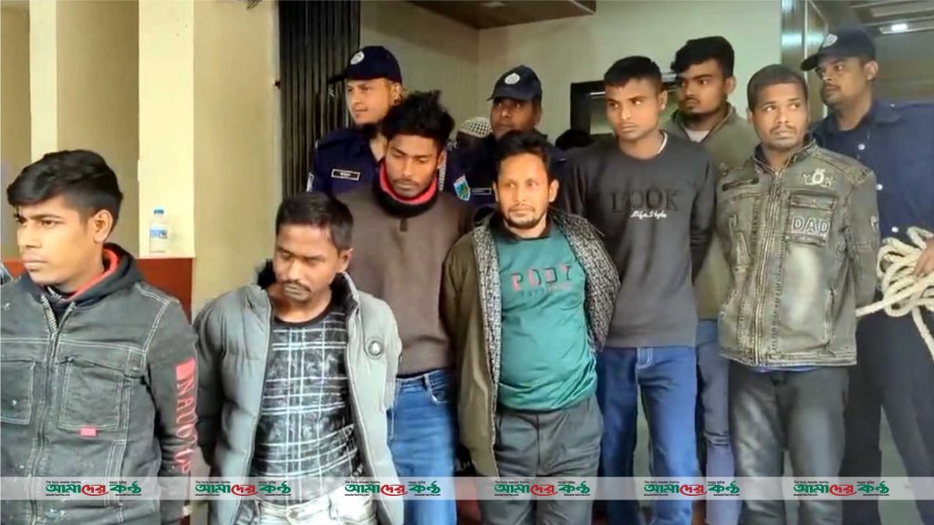 বগুড়ায় হাত-পা বেঁধে ডাকাতির ঘটনায় গ্রেফতার ৭ ডাকাত